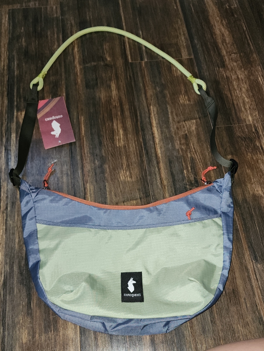 Cotopaxi Trozo 8L Two-Tone Crossbody Bag in Green & Blue